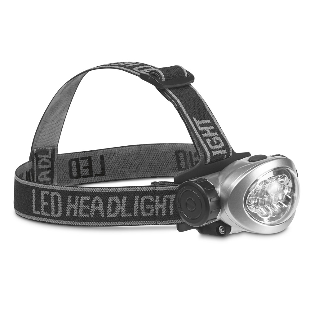 Lampe frontale personnalisée STANY Argenté satiné